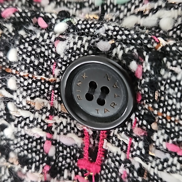 Vintage Pink Tartan Tweed Jacket - Picture 7 of 9